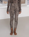 BASERANGE 25 Autumn/Winter SYNC Skinny Stirrup Casual Pants BAS-PASL-CI-AU25-LEOPARD